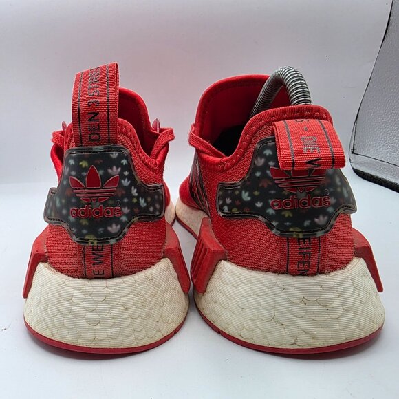 Adidas NMD_R1 J Mini Trefoils Kids Size 6 Red Athletic Shoes Walking Running Sch - Picture 5 of 13